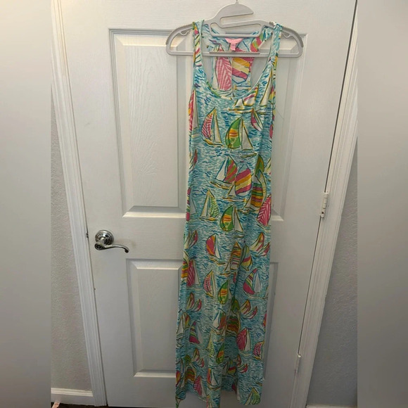 ! Lilly Pulitzer Treena Maxi You Gotta Regatta - Picture 3 of 5